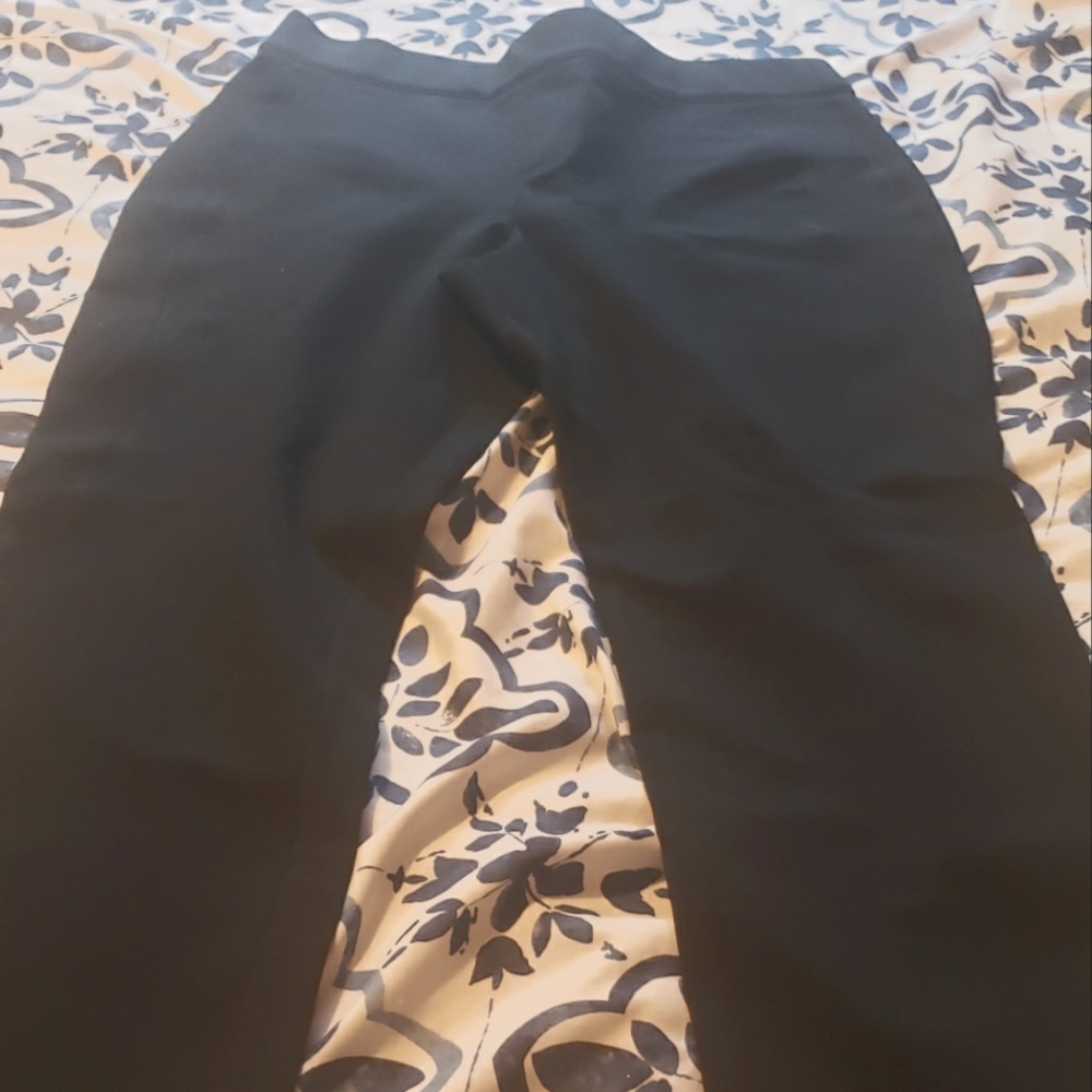 Spanx The Perfect Pant Slim Straight Black Pant Womens LP
